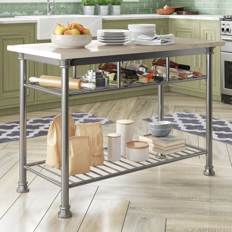 Alcott Hill Dores 52 Stainless Steel Prep Table Reviews Wayfair